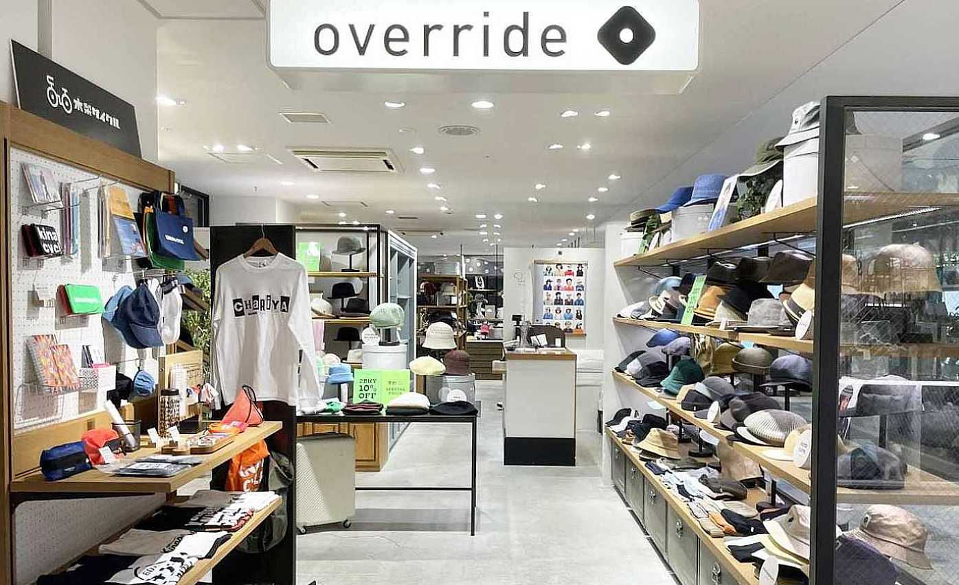 帽子セレクトショップ「OVERRIDE」ソラリアプラザ福岡店｜販売スタッフ